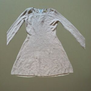 Sika Cream Long Sleeve Dress